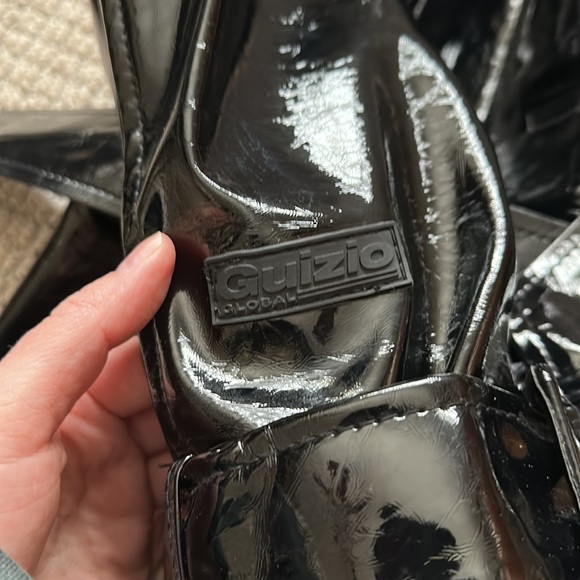 DANIELLE GUIZIO PATENT LEATHER TRENCH - Picture 4 of 7